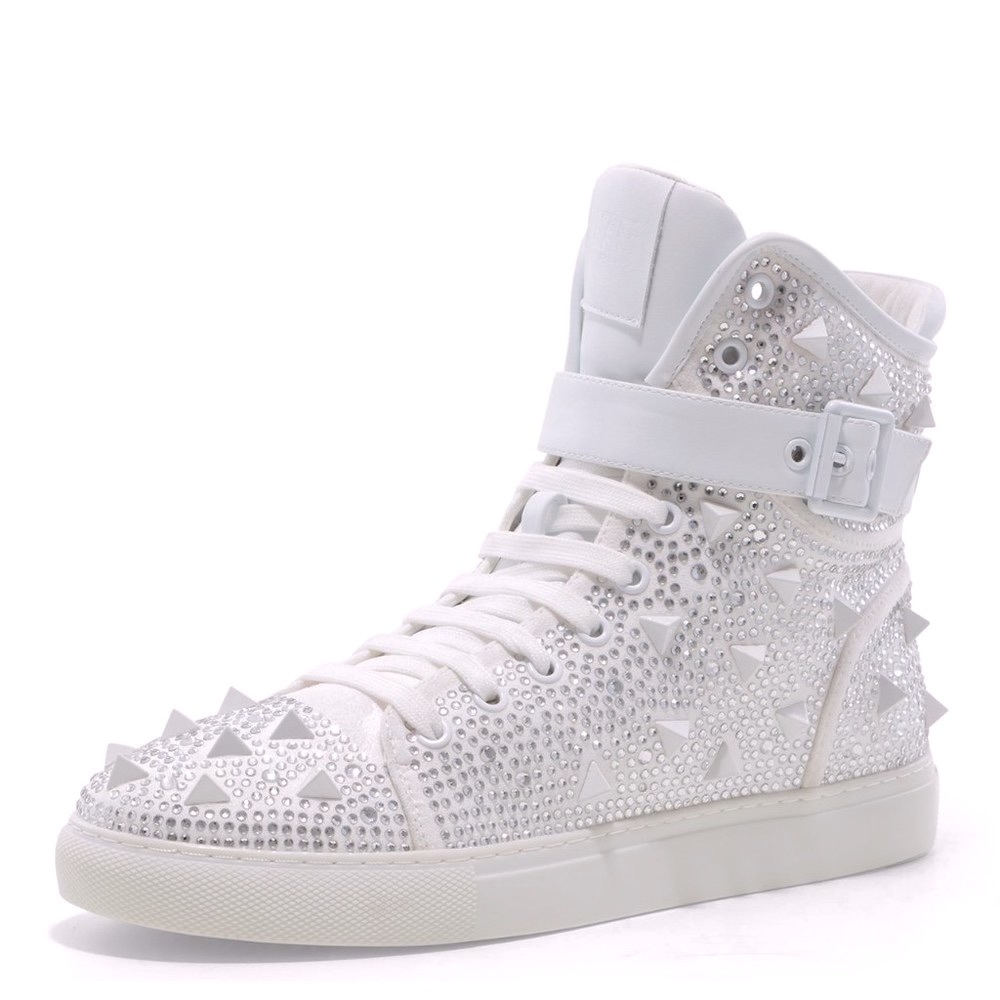 Men's J75 by Jump Soros White High Top Sneakers NWT